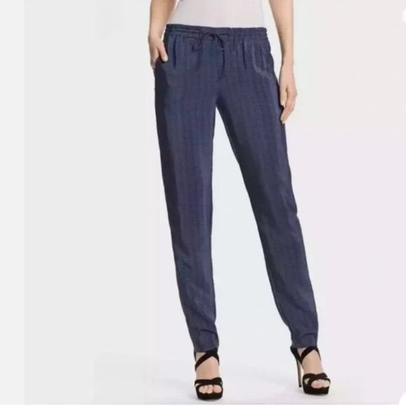 Vince Silk Elastic Drawstring Waist Pull On Pants - Picture 1 of 8